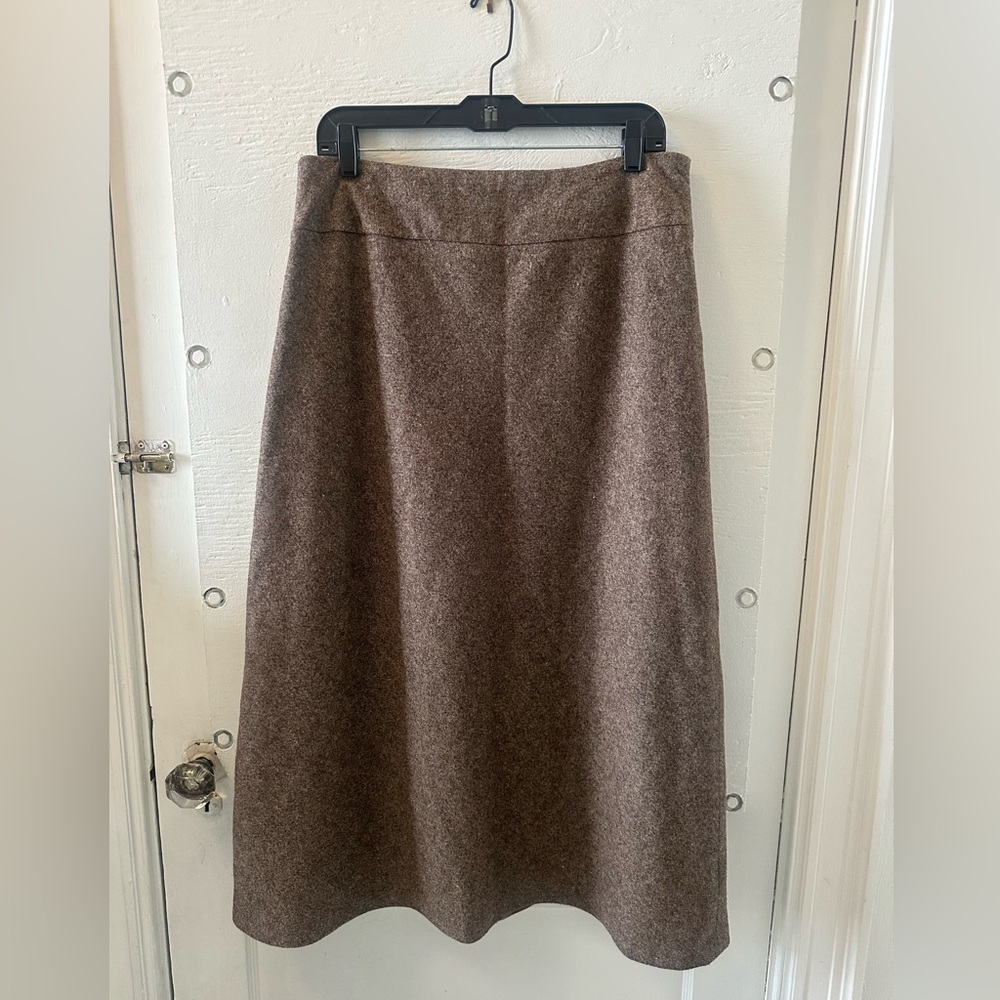 Vintage Brown Pendleton 100% wool skirt